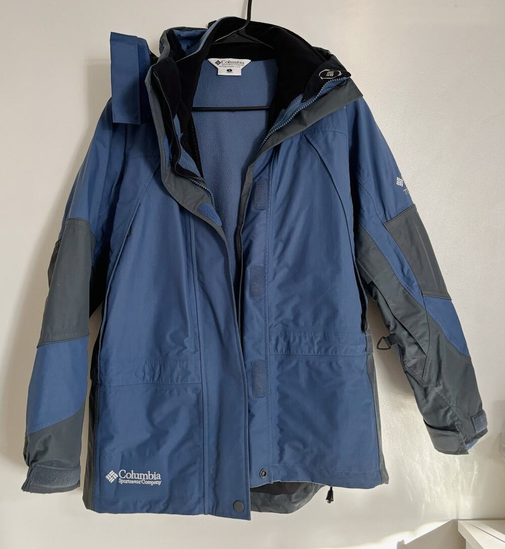 Blue Women's Columbia Titanium Omni Tech Winter Jacket S